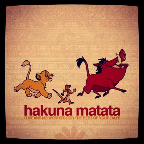 hakuna matata - Five Yard Slant